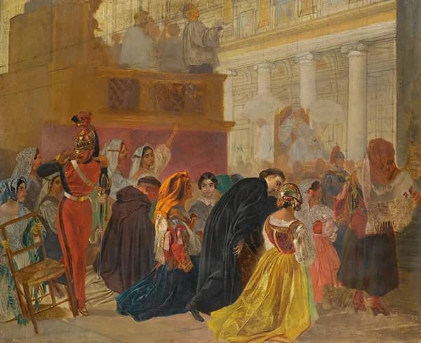 The Return of Pope Pius IX to Rome 1850 | Oil Painting Reproduction