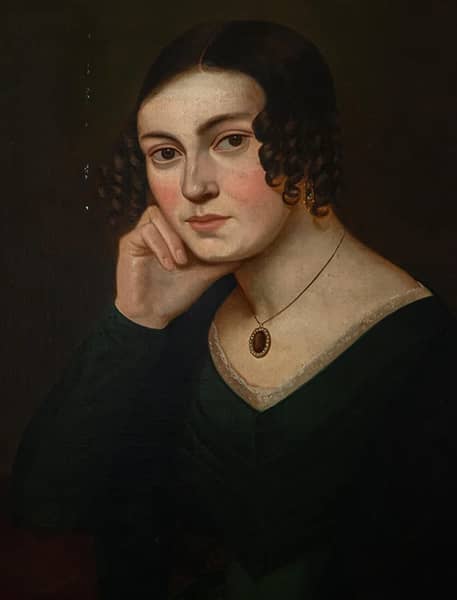 Portrait of a Young Lady with a Hair Clip | Oil Painting Reproduction