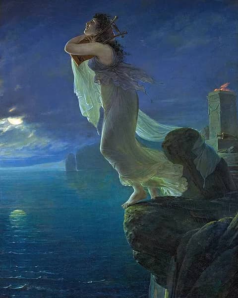 Sappho at Leucate 1801 by Antoine Jean Gros | Oil Painting Reproduction