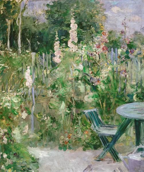 The Roses in the Garden 1884 by Berthe Morisot | Oil Painting Reproduction