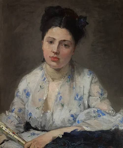 Young Woman 1871 by Berthe Morisot | Oil Painting Reproduction