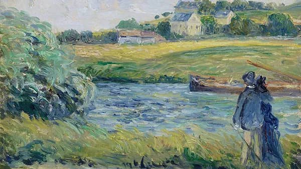 A Stroll on the Banks of the Oise | Oil Painting Reproduction