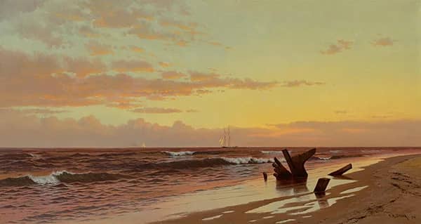 Coastal Sunset by Francis A Silva | Oil Painting Reproduction
