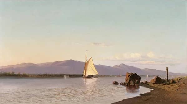 Hudson River 1873 by Francis A Silva | Oil Painting Reproduction
