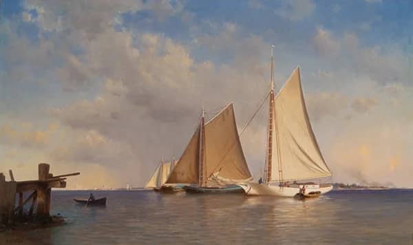 New York Coast by Francis A Silva | Oil Painting Reproduction