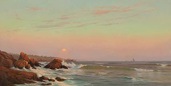 View of Cape Ann 1870 by Francis A Silva | Oil Painting Reproduction
