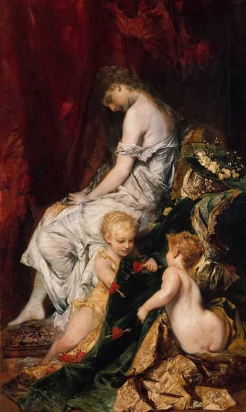 The Dream After the Ball by Hans Makart | Oil Painting Reproduction