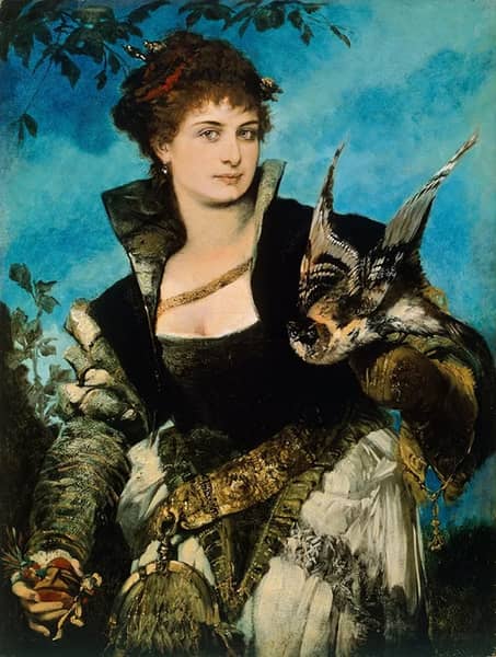 The Falconer 1880 by Hans Makart | Oil Painting Reproduction