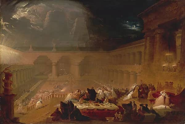 Belshazzar's Feast 1820 by John Martin | Oil Painting Reproduction