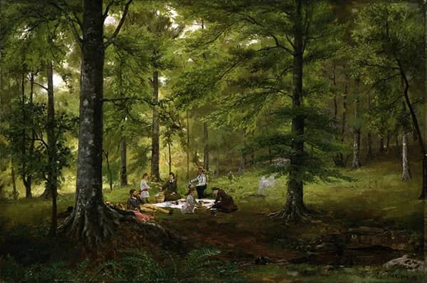 Picnic 1870 by John Martin | Oil Painting Reproduction