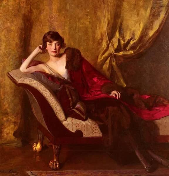 Portrait of Countess Michael Karolyi 1918 | Oil Painting Reproduction