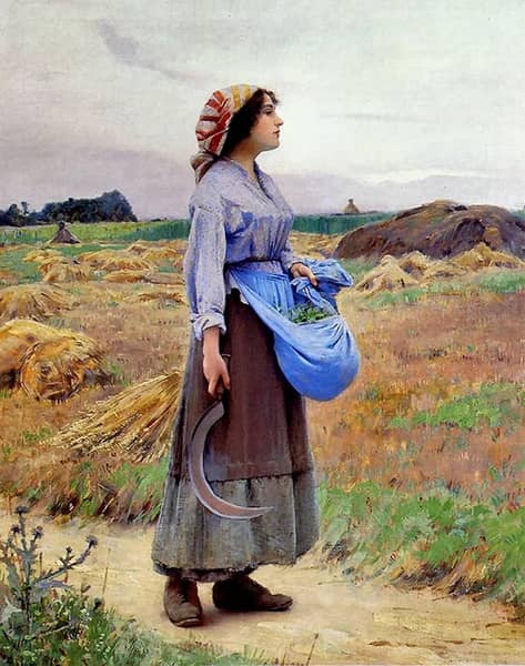 Returning from the Fields | Oil Painting Reproduction