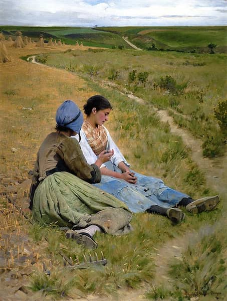 Peines de Coeur by Charles Sprague Pearce | Oil Painting Reproduction