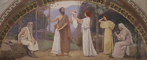 Pearce Family 1896 by Charles Sprague Pearce | Oil Painting Reproduction