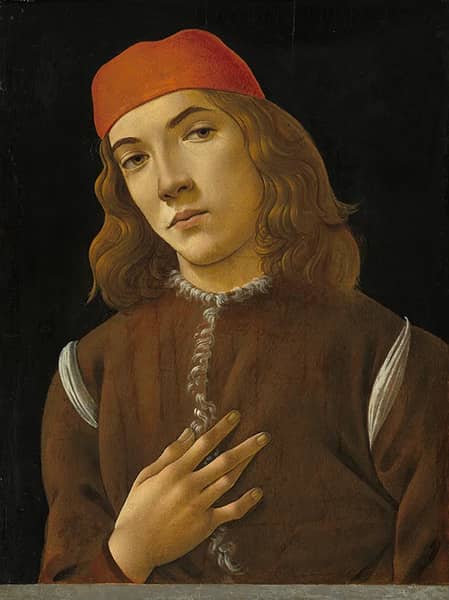 Portrait of a Youth by Sandro Botticelli | Oil Painting Reproduction