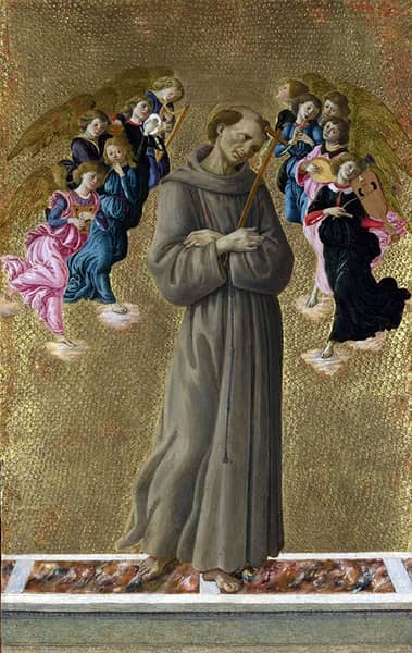 Francis of Assisi with Angels | Oil Painting Reproduction