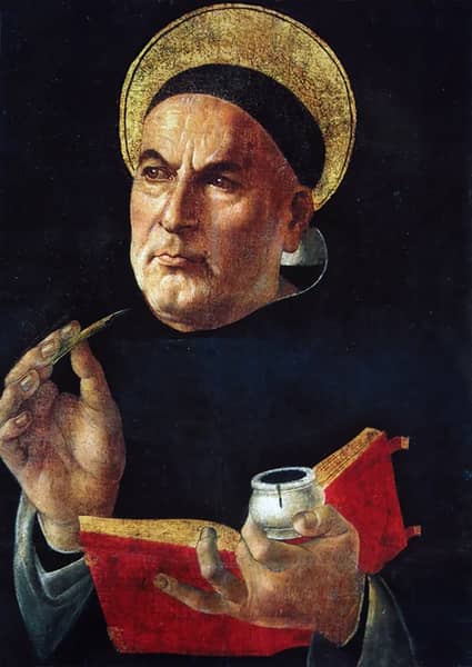 St.Thomas Aquinas by Sandro Botticelli | Oil Painting Reproduction