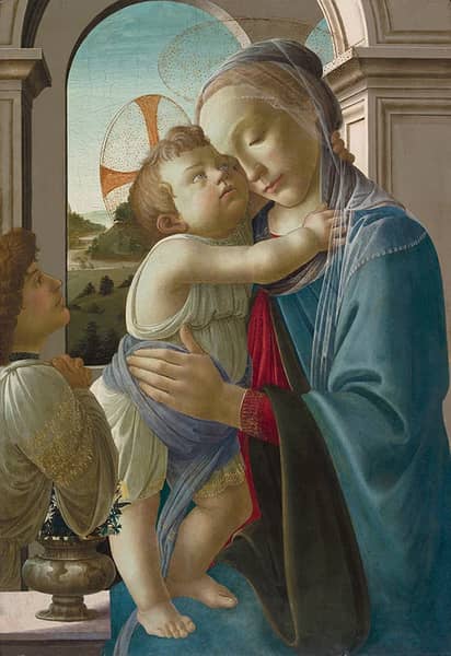 Virgin and Child with an Angel | Oil Painting Reproduction