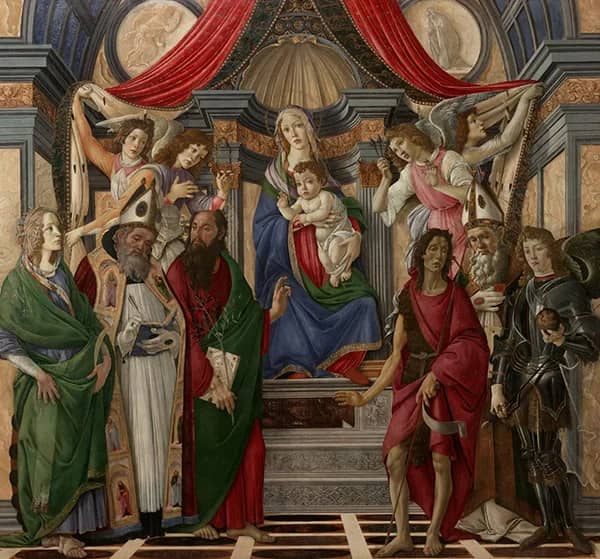 Virgin and Child with Saints from The Altarpiece of San Barnabas | Oil Painting Reproduction