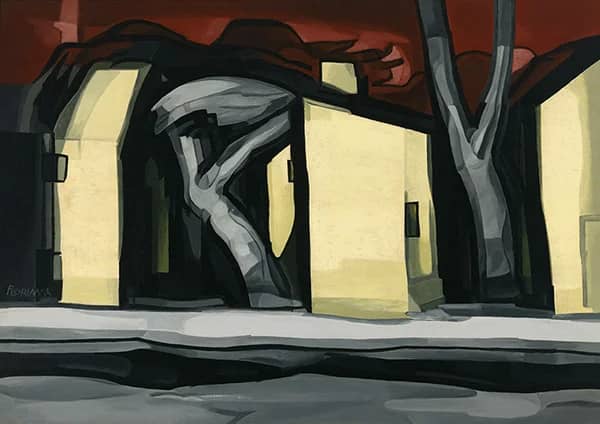 A Situation in Yellow 1933 by Oscar Bluemner | Oil Painting Reproduction