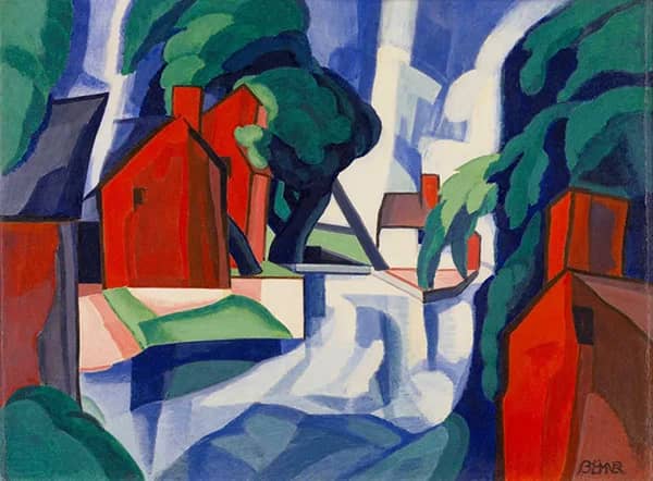 Blue Day by Oscar Bluemner | Oil Painting Reproduction