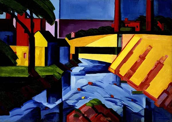 Evening Tones by Oscar Bluemner | Oil Painting Reproduction