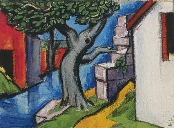 Mystic Tree by Oscar Bluemner | Oil Painting Reproduction