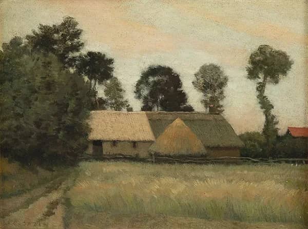 Landscape with a Wooded Farmhouse | Oil Painting Reproduction