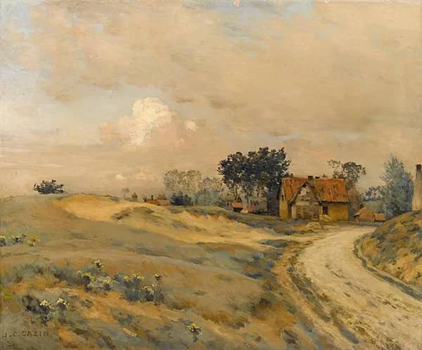 La Sabliere by Jean-Charles Cazin | Oil Painting Reproduction