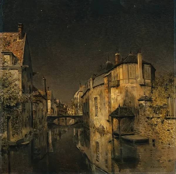 Midnight by Jean-Charles Cazin | Oil Painting Reproduction