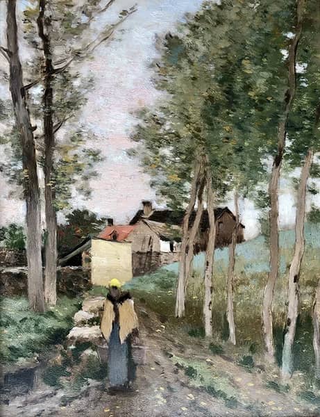 Paysage 1893 by Jean-Charles Cazin | Oil Painting Reproduction