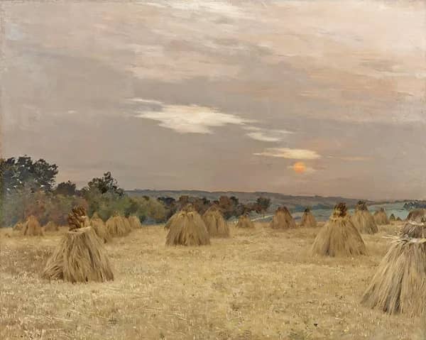 Sunset Late Summer by Jean-Charles Cazin | Oil Painting Reproduction