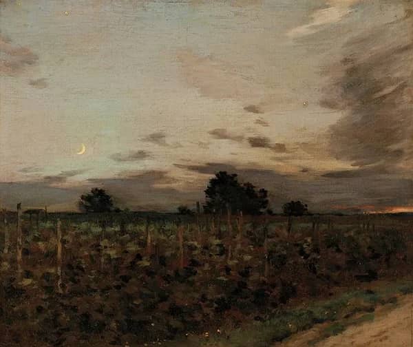 The Hop Field by Jean-Charles Cazin | Oil Painting Reproduction