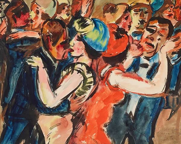 At the Dance 1 by Max Pechstein | Oil Painting Reproduction