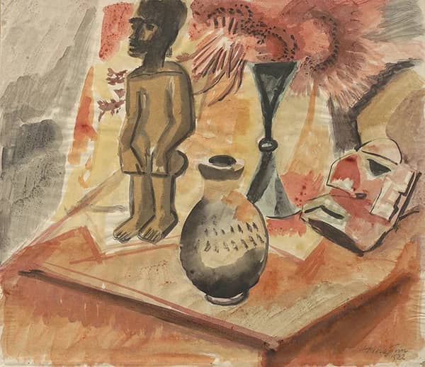 Exotic Still Life 1922 by Max Pechstein | Oil Painting Reproduction