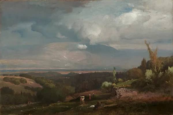 Approaching Storm from The Alban Hills 1871 | Oil Painting Reproduction