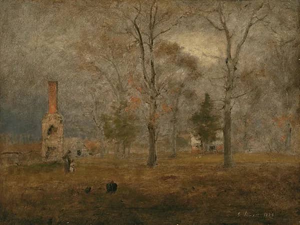 Gray Day Goochland by George Inness | Oil Painting Reproduction