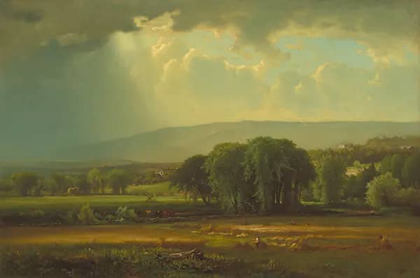 Harvest Scene in The Delaware Valley 1867 | Oil Painting Reproduction