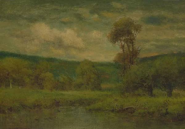 Landscape c1884 by George Inness | Oil Painting Reproduction