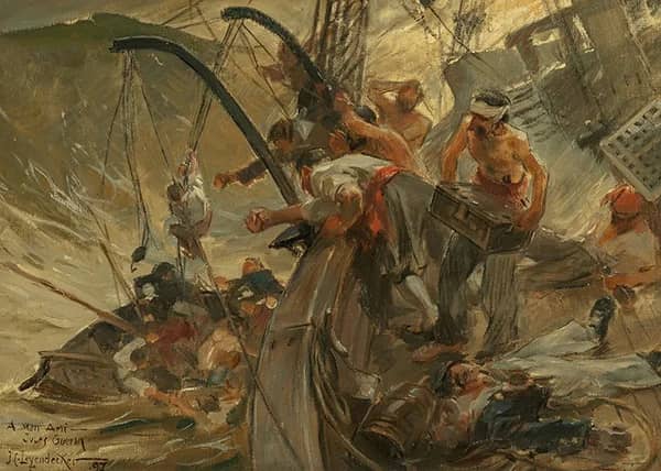 Pirates Load 1897 by J. C. Leyendecker | Oil Painting Reproduction