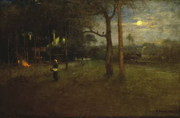 Moonlight Tarpon Springs by George Inness | Oil Painting Reproduction