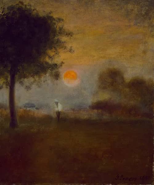 Moonrise 1891 by George Inness | Oil Painting Reproduction