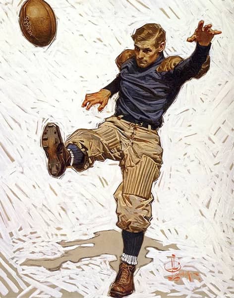 The Punter by J. C. Leyendecker | Oil Painting Reproduction