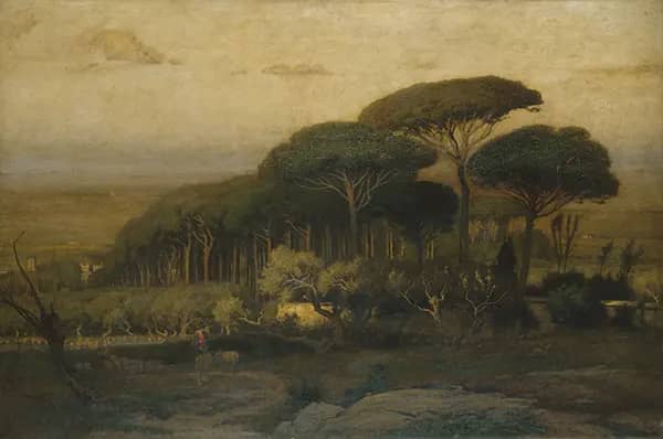 Pine Grove of the Barberini Villa 1876 | Oil Painting Reproduction