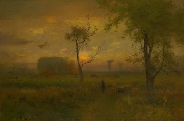 Sunrise 1887 by George Inness | Oil Painting Reproduction