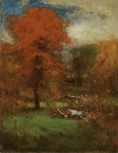 The Mill Pond 1889 by George Inness | Oil Painting Reproduction