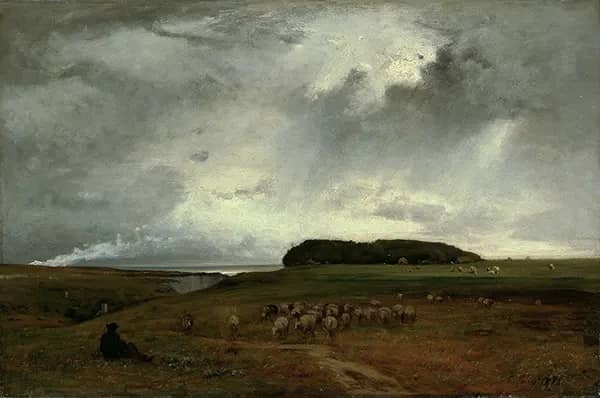 The Storm 1876 by George Inness | Oil Painting Reproduction
