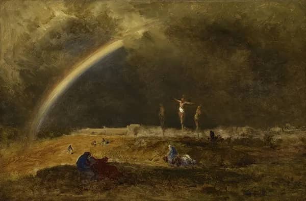 The Triumph at Calvary c1874 by George Inness | Oil Painting Reproduction