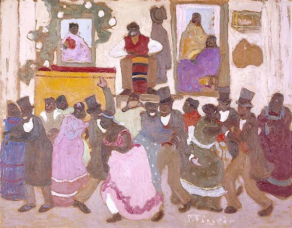 Dancing People Candombe by Pedro Figari | Oil Painting Reproduction