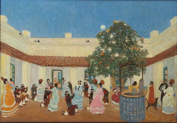 Patio by Pedro Figari | Oil Painting Reproduction